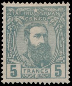 N° 12 ‘5fr. grey’, in mint condition and regummed, to be checked (OBP €470)