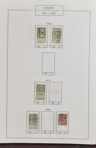 1895/1914 Beautifully arranged starter collection from A to Z, hand roll cancellation in folders, ideal for adding to, vf/f/to be checked (OBP +€4,000)