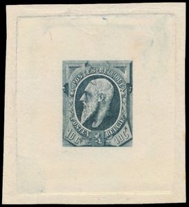 N° 46 Proof (1st state of the engraving), STES N° 2039 rating 3!, fairly rare, signed G. Bühler, vf