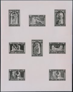 Not issued 6th Orval series of 1943 in photo overprint, with newspaper article, vf