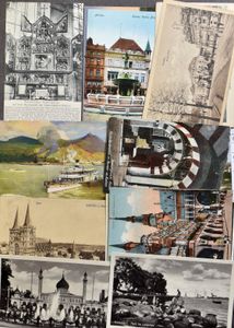 Various places, old maps, including many from Germany (no France) (680 items)