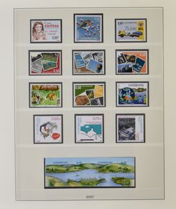 1950/2008 Collection in 4 Lindner albums, mostly mint, vf