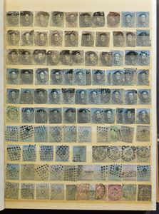 Stock of various issues and periods in 9 books, vf/f/to be checked