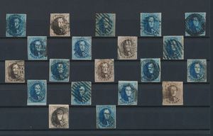 Accumulation of 20 medallions, all fully margined, better quality, perfect for further study, vf