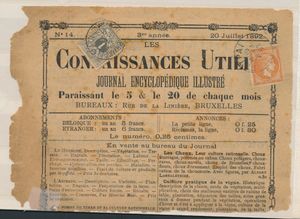 1892 Remnant of two per week sheet, 