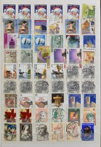 Central canceling, from the 1970s to the modern period, several thousand stamps in 2 albums, vf/f