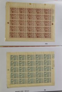 1896/1940 Collection in sheets and sheet parts in Leuchtturm ring binder, vf/f/to be checked