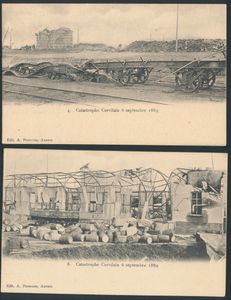 Corvilain disaster 1889 (5 items)