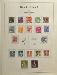 Various items in 2 albums and 4 stockbooks, including many from England, mainly classic, Monaco (including souvenir sheets), Berlin (almost complete) cancelled, Guernsey, vf/f/to be checked