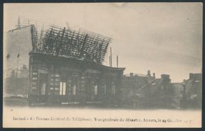 Fire at the power station, 1907 Suddermanstraat-Begaardenstraat (3 items)