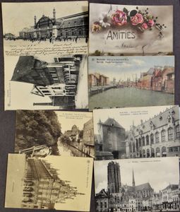 Mechelen, various beautiful views and cards (95 items)