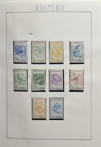 Accumulation of various countries on sheets and in slip-in stockbooks + 12 empty slip-in stockbooks and 1 Victoria album, vf/f/to be checked