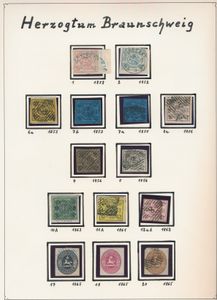 1852/1865 Prachtige verzameling op albumbladen met o.a. Mi. n° 1/12, n° 3 met certificaat, ook enkele poststukken, zm 