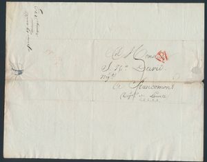 1808/1826, 22 letters from Paris to Francomont 
