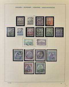 Collection de la Tchécoslovaquie et de la Hongrie dans 4 livres, tb/b/à voir