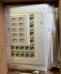 From the 1960s to 2001, stock mainly in full sheets, also blocks, not checked for varieties, vf