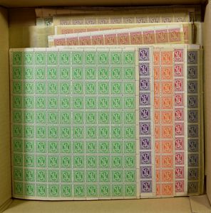 1945 Dozens of complete sheets, 