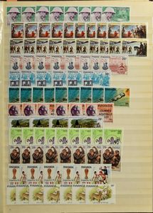 Belgian Congo, Ruanda Urundi, Rep. Congo, Zaïre, Burundi, Rwanda, collection and stock in 3 stock books, vf/f/to be checked