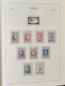 Various countries, including France, Belgium, themed, group on sheets, ring binder, clip band, vf/f