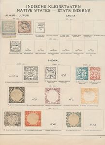 Divers pays sur de vieilles feuilles d'album, 1856/1900, dont les Indes néerlandaises, la Colombie, le Suriname, le Mexique, Haïti, l'Égypte (y compris Yv. 13), les États indiens, tb/b/à voir