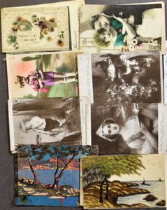 Various subjects, including themes, old cards (1000 items)