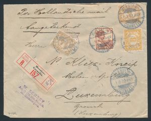 1920 Registered letter from the Dutch East Indies, 