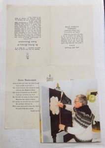 Death notices in 3 binders and 1 with death letters