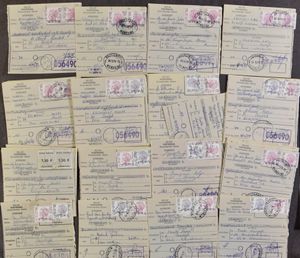 Postal orders, post office 1979, Elström overprint specimen, Wenduine post office cancellation, 80 items, vf/f/to be checked