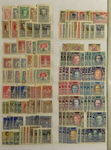 1919/1992 Stock Lithuania and Estonia, collection 1992/2011 cancelled in 2 stockbooks, vf