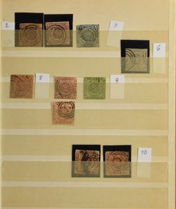 Divers articles dans 2 carnets, dont le Danemark (joli classique de qualité variable), le Moyen-Orient, tb/b/à voir