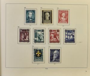 1850/1985 Collection in 3 albums with very many stamps, vf/f/to be checked