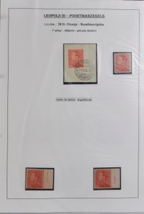 1936/1983 Incomplete collection (**/*/0/BRF), incomplete collection on exhibition sheets, including plate numbers, margin inscriptions, letters, printing dates, in ring binder, vf/f/to be checked