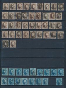 N° 14 (38x) + 15 (56x) en Met balk en puntstempels, mooie griffen, enz., zm/m/ntz