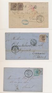 Samenstelling van 24 poststukken w.o. België klassiek e.a., zeppelin, zm