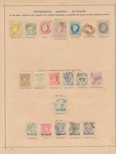 1858/1917 Oude verzameling op albumbladen met Oostenrijk-Hongarije, Bosnië, Levant, gemengde kwaliteit, zm/m/ntz (Hoge cataloguswaarde)