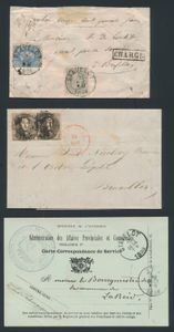 Stavelot, mooie verzameling postgeschiedenis vanaf Belgische onafhankelijkheid (voorlopers) tot de reeks Pellens op poststukken, zm/m/ntz