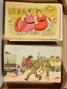 Humor, w.o. getekende J. Ochs (114 stuks)