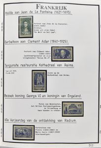 1938/2001 Verzameling in 4 Davo albums met beter materiaal, w.o. Rode Kruis boekjes 1952/1957, tevens LP, dienst, préo's, taxe, zm