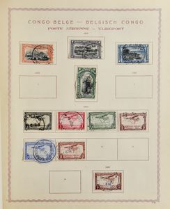1886/1937 EIC - Congo Belge - Ruanda-Urundi, all collections in old album, to be checked cancellations, f