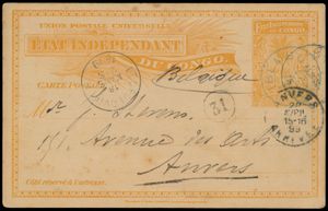 1899 EP Stibbe N° 15 dated Mont n'Dirfi, 11 January 1899 to Antwerp cancelled 