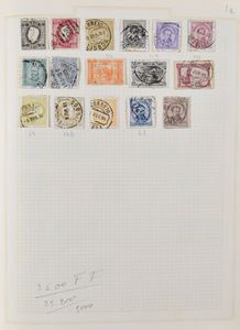 1880/1970 Verzameling in klemband met vele reeksen, zm/m/ntz