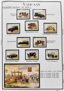 1933/2001 Verzameling in 2 Davo albums met veel velletjes, zm/m