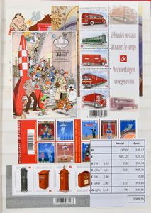1963/2015 Samenstelling nominaal inclusief blokken en boekjes in 4 boeken en 11 mappen, zm (Frankeerwaarde: €2.909)