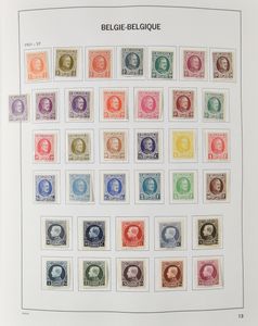 1858/1991 Verzameling in 2 Davo albums, w.o. Houyoux *, 1° Orval *, Antwerpse Postzegeldagen *, jaren '50 *, hier en daar roestpuntjes, BL 7 **, nominaal, m/ntz