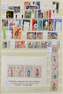 Collection of various areas in stockbook, including nice themed series, vf