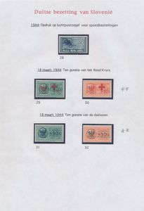 Slovenia, 1944/1945 German occupation (Laibach), collection on sheets mostly **, various with sign, vf 