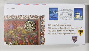 12 muntbrieven 2001/02, enkele dubbels, zm
