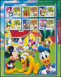 DISNEY : Topcollectie gesorteerd per land in 10 albums, 783 blokken en velletjes plus 201 reeksen van 4 tot 10 zegels + 29 FDC's, prachtig geheel, gigantische aanschafwaarde, zm