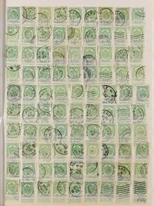 Zusammenstellung Tausende von Briefmarken in 5 Einsteckbüchern, bitte auf Stempel und Plattenfehler ansehen, einwandfrei/schön/zu kontrollieren