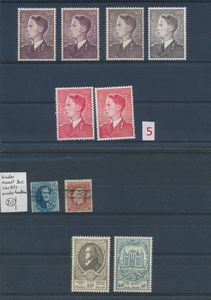 1850/1959 Uitgebreide samenstelling op tientallen kaartjes, waarbij veel beter materiaal, reeksen, overwegend *, zm/m/ntz (Zeer hoge cataloguswaarde)